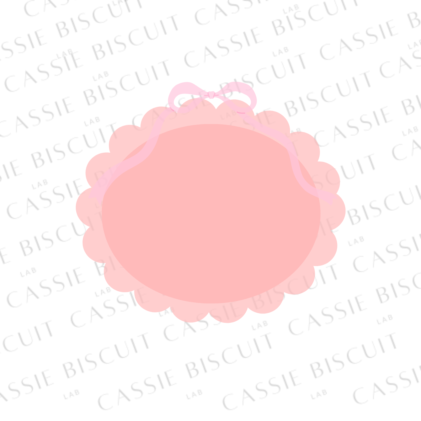 Emporte-Pièce - Ovale Festonné Ruban