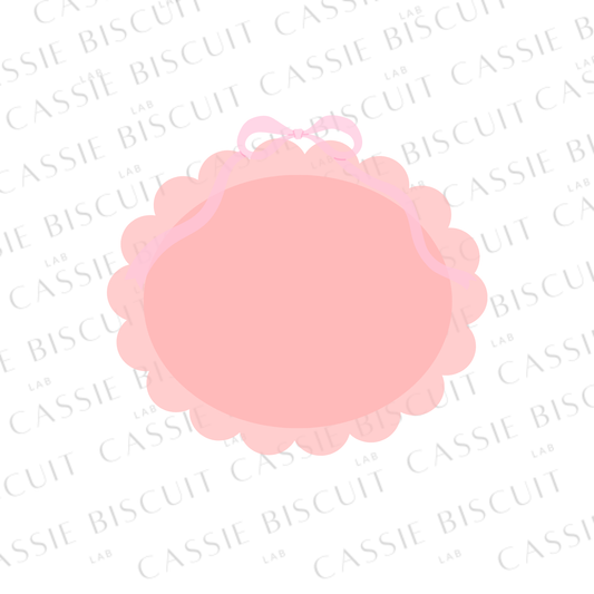 Emporte-Pièce - Ovale Festonné Ruban