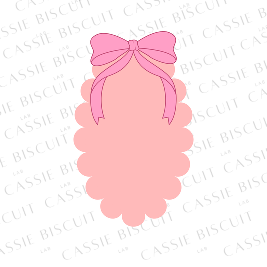 Emporte-Pièce - Ovale Long Festons Ruban