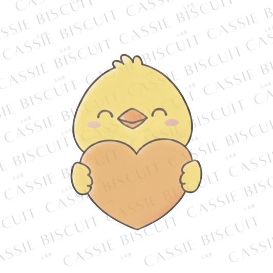 Tagliabiscotti - Pulcino a forma di cuore