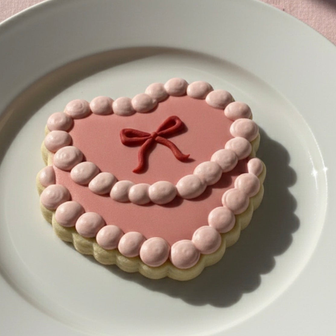 Tagliabiscotti a forma di cuore - Torta