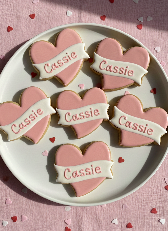 Tagliabiscotti - Striscione a forma di cuore