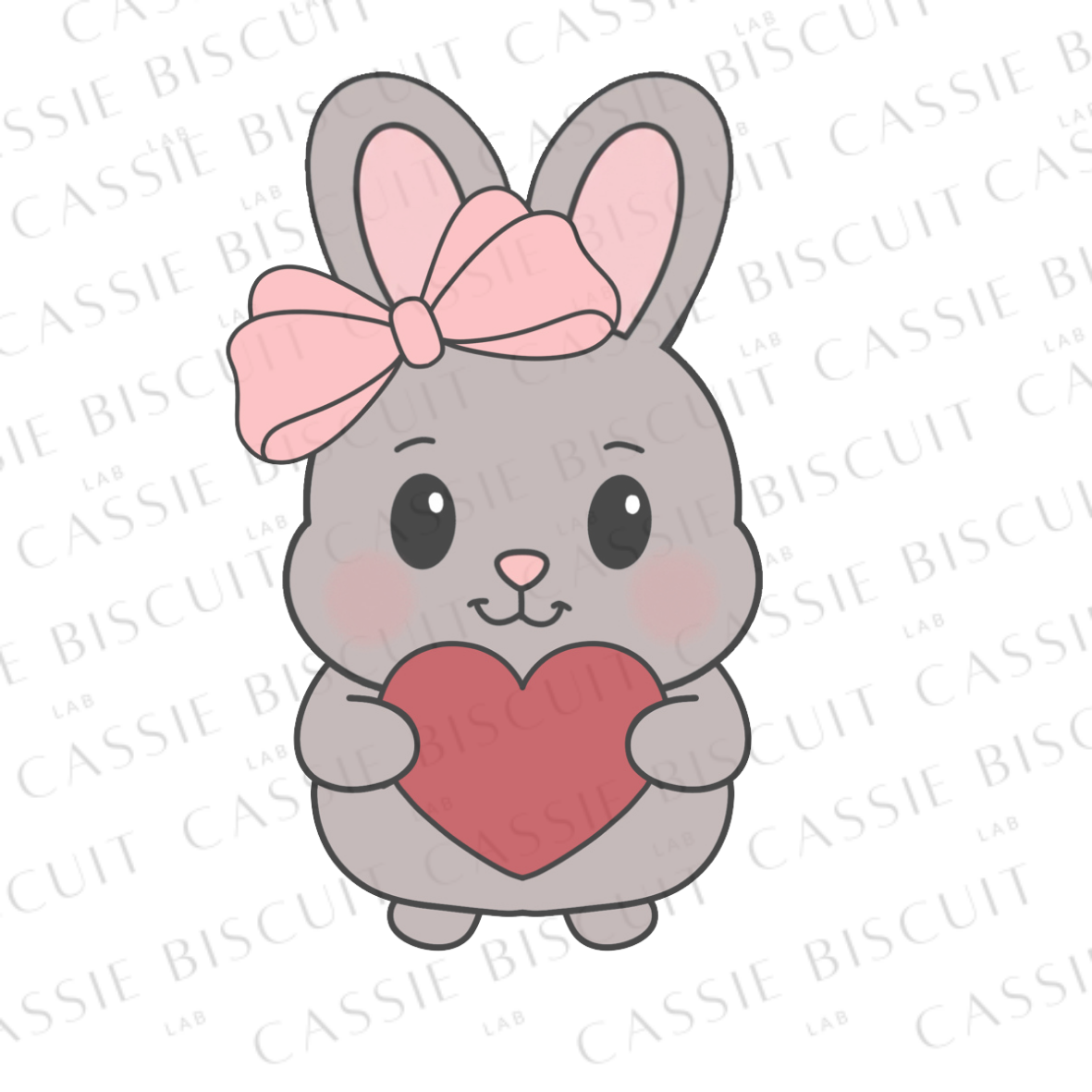 Emporte-Pièce - Lapin Girly Cute Coeur