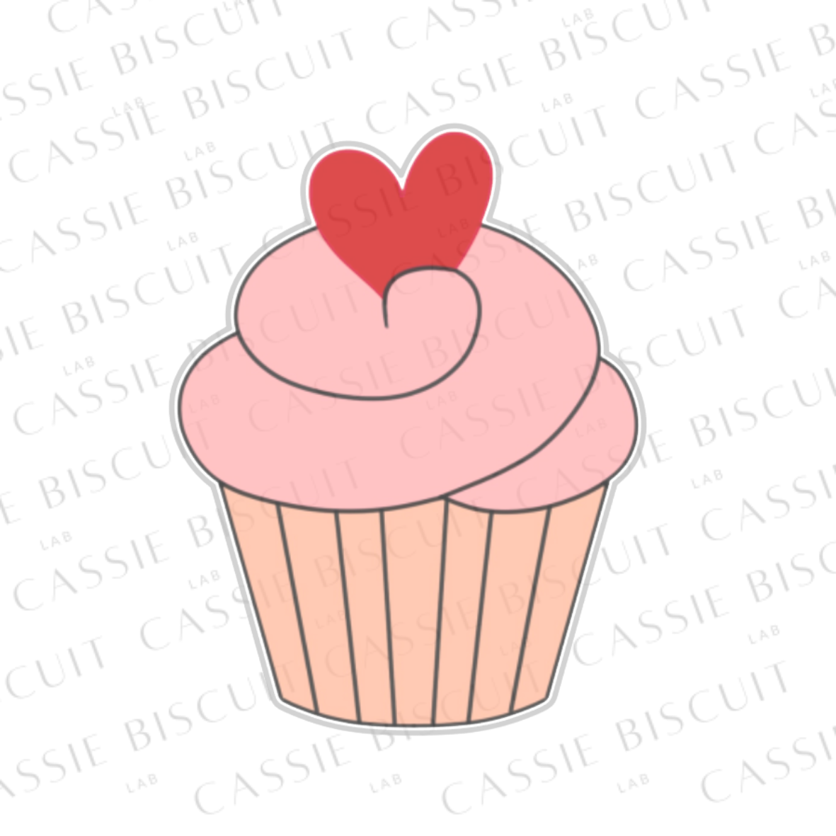 Emporte-Pièce - Muffin Petit Coeur