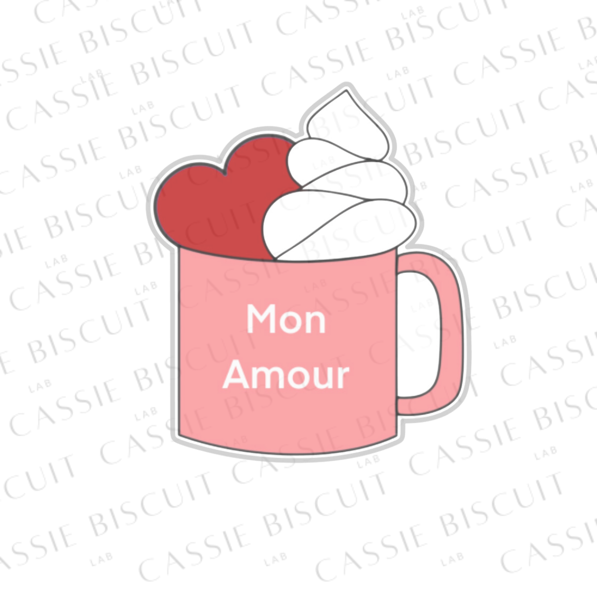 Emporte-Pièce - Mug Coeur Chantilly