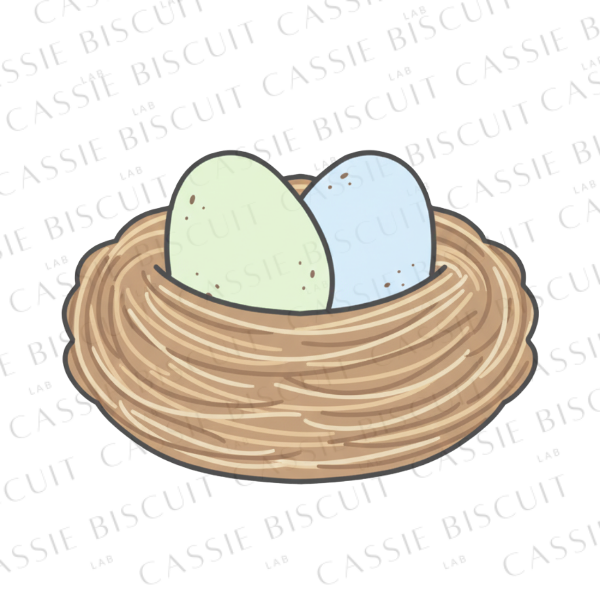 Cookie Cutter - Nest with Eggs