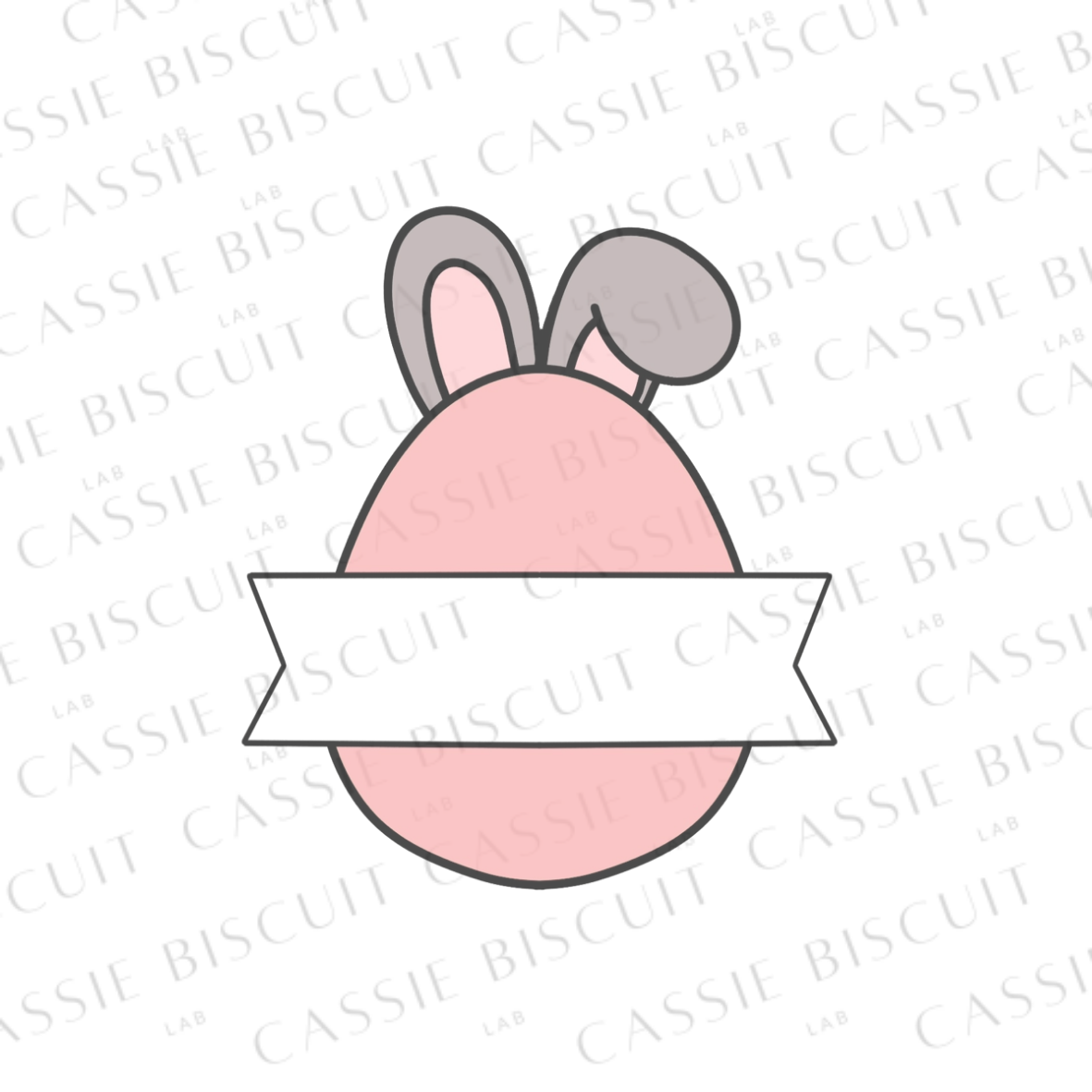 Cookie Cutter - Egg, Rabbit Ears, Place Card