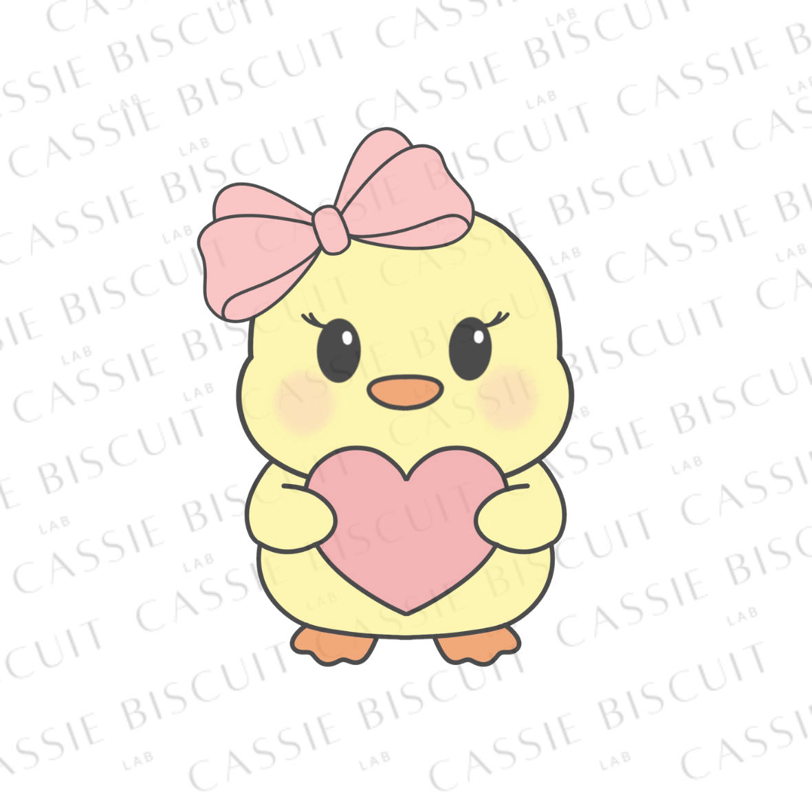 Cookie Cutter - Girly Cute Chick Heart