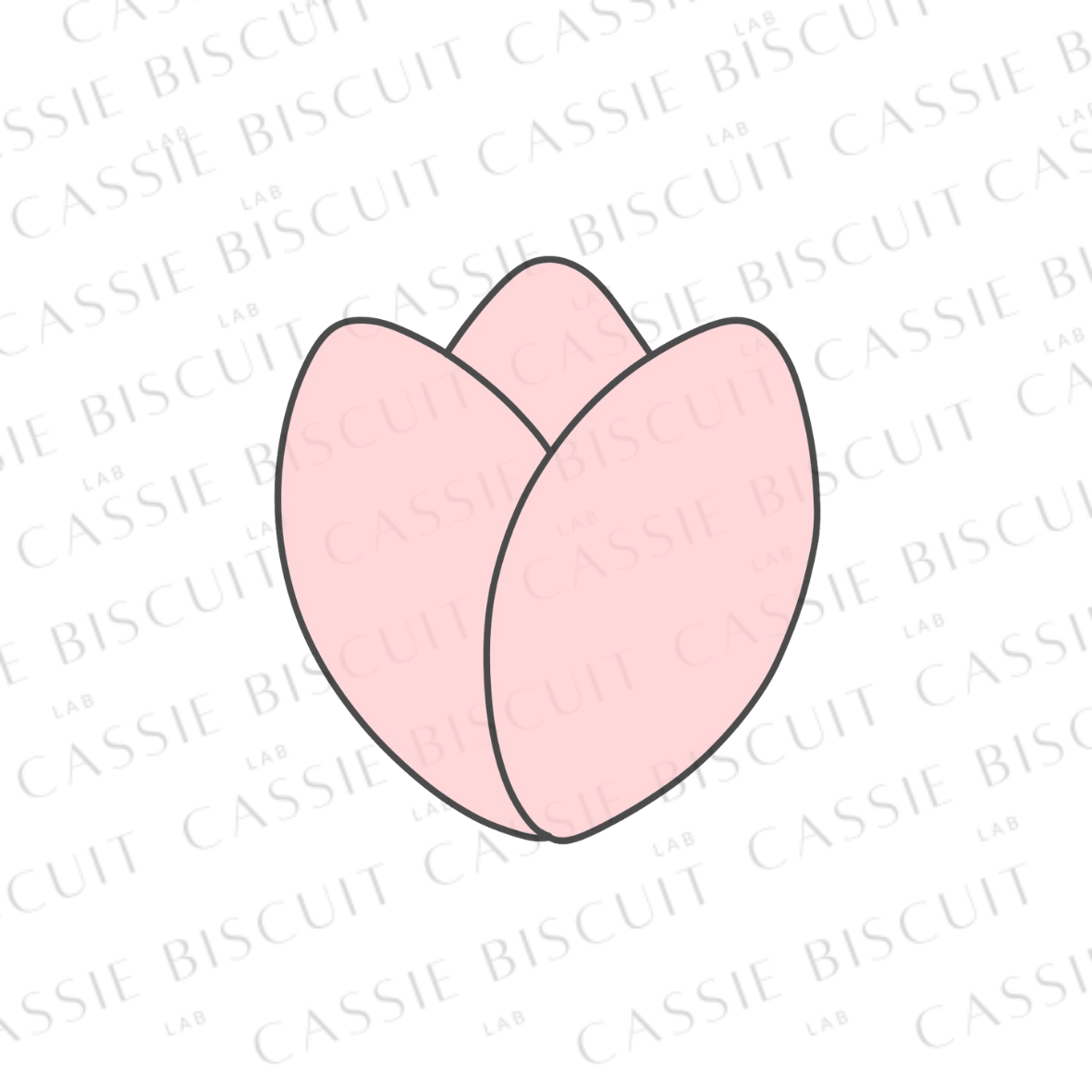 Tagliabiscotti a forma di tulipano